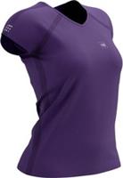Compressport Training Womens Running Top Purple Short Sleeve Run Jogging T-Shirt