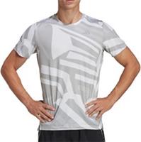 adidas Own The Run Mens Running Top Grey Short Sleeve Breathable Jogging T-Shirt - 2XL Regular