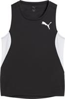 Puma Cross The Line 3 Womens Running Vest Black Run Sleeveless Training Tank Top - L Regular