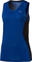 Puma Core Womens Running Vest Blue Run Lightweight Breathable Training Tank Top - XL Regular
