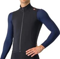 Castelli Espresso Mens Cycling Gilet Black Windproof Reflective Bike Ride - S Regular