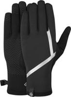Ronhill Wind Block Running Gloves Black Thermal Reflective Mens Womens