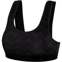 TCA Impulse Womens Sports Bra Black Printed Breathable Moisture Wicking Running - S Regular