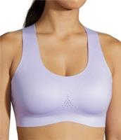 Brooks Dare Crossback 2.0 Womens Sports Bra Purple Seamless Moisture Wicking Run - 30" Regular