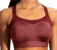 Brooks Dare Racerback Womens Sports Bra Red Breathable Moisture Wicking Running - 32 Regular
