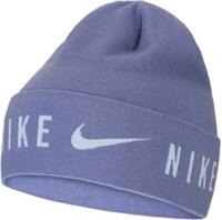 Nike Dri-Fit Lightweight Knit Cuffed Running Beanie Blue Run Hat Mens Womens
