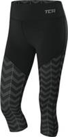 TCA Pro Performance Supreme High Waist Womens Running Tights Black 3/4 Capri Run - S Regular