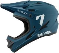 7iDP M1 Full Face Junior Cycling Helmet Blue Kids Bike Ride Protection Cycle