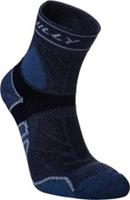 Hilly Trail Max Anklet Running Socks Blue Cushioned Merino Wool Sports Training