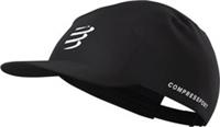 Compressport 5 Panel Running Cap Black Run Adjustable Hat Mens Womens