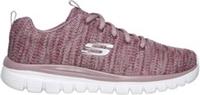Skechers Graceful Twisted Womens Training Shoes Pink Gym Workout Sports Trainers