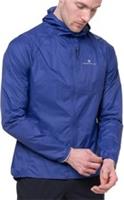 Ronhill Tech All Terrain Mens Running Jacket Blue Hooded Run Lightweight