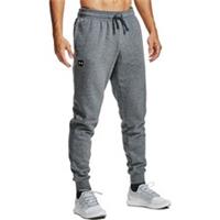 Under Armour Rival Mens Fleece Joggers Grey Pockets Workout Fitness Sweatpants - L Regular