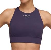 Puma X HYROX Shape Luxe High Neck Womens Sports Bra Purple Breathable Running - XS Regular