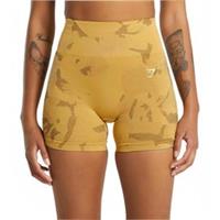 Gymshark Adapt Camo Sevanna Seamless Womens Short Tights Yellow Gym Shorts