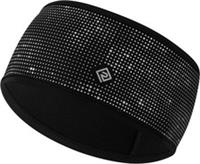Ronhill Reflect Running Headband Black 360 Reflective Headwear Mens Womens