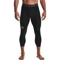 Under Armour HeatGear Mens Training Tights Black 3/4 Capri Gym Compression - UK Size Regular