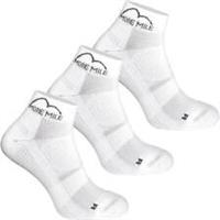 More Mile London 2.0 3 Pack Eco Friendly Running Socks White Cushioned Support