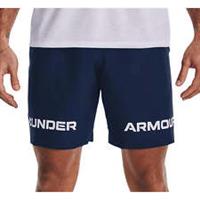 Under Armour Woven Graphic Wordmark Mens Training Shorts Navy Gym Excerise Short