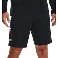 Under Armour Tech Wordmark Graphic Mens Training Shorts Black Gym Excerise Short