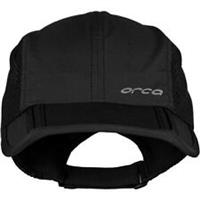 Orca Foldable Running Cap Black Run Breathable Quick Drying Hat Mens Womens