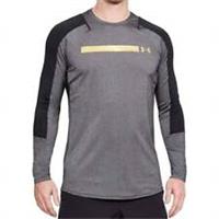 Under Armour Perpetual Fitted Mens Training Top Grey Long Sleeve Gym Excerise