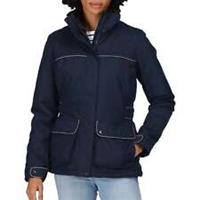 Regatta Linnette Insulated Womens Waterproof Jacket Navy Hooded Outdoor Coat - S Regular