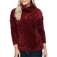 Regatta Bethan Wrap Neck Womens Fleece Top Red Jumper Outdoor Ladies