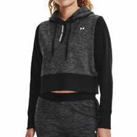 Under Armour Fleece Womens Hoody Black Gym Hooded Adjustable Breathable Sports