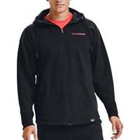 Under Armour S5 Fleece Full Zip Mens Training Hoody Black Gym Hooded Pockets