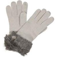 Regatta Luz II Fur Trim Gloves Grey Womens Outdoor Comfort Lightweight Ladies