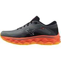 Mizuno Wave Sky 7 Mens Running Shoes Grey Cushioned Carbon Comfort Run Trainers