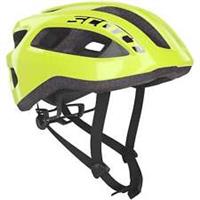 Scott Supra Road Cycling Helmet Fluorescent Yellow Reflective Carbon Bike Ride