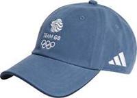 adidas Team GB Dad Cap Blue Running Run Adjustable Hat Mens Womens 3 Stripes