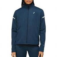 Asics Lite-Show Winter Womens Running Jacket Navy Run Reflective Softshell