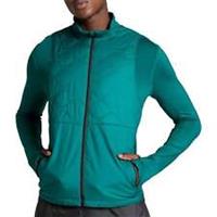 Puma Cloudspun WRMBL Mens Running Jacket Green Run Reflective Padded Full Zip