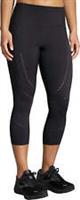 Brooks Method Womens Running Tights Black 3/4 Capri Compression Run Lightweight - S Regular