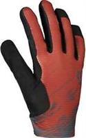 Scott Ridance Full Finger Cycling Gloves Red Padded Bike Ride Breathable Comfort