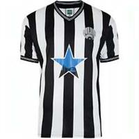 Score Draw Retro Newcastle United Home 1984 Mens Football Shirt V Neck T-Shirt - L Regular