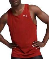 Puma Run Ultraspun Mens Running Vest Red Breathable Moisture Wicking Tank Top - XL Regular