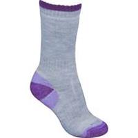 More Mile Merino Wool Walking Socks Grey Arch Support Outdoor Hiking Breathable - UK 5.5 - 8 Regular