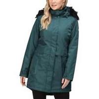 Regatta Lexis Waterproof Insulated Womens Parka Jacket Green Hooded Outdoor Coat - S Regular