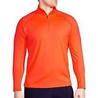 Brooks Dash Mens Running Top Orange Long Sleeve Half Zip Run Breathable Jogging - S Regular