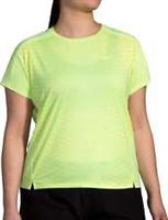 Brooks Sprint Free 2.0 Womens Running Top Yellow Short Sleeve Run T-Shirt Ladies - M Regular