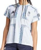 adidas Team GB Womens Training Top Blue Short Sleeve Gym Excerise T-Shirt Ladies - M Regular