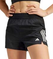 adidas Own The Run Womens Running Shorts Black 4 Inch Lightweight Zip Pocket