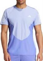 adidas Own The Run Mens Running Top Blue Short Sleeve Breathable Jogging T-Shirt - S Regular