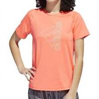 adidas Badge Of Sport Womens Training Top Pink Short Sleeve Gym Excerise T-Shirt - XS Regular