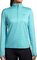 Brooks Dash Womens Running Top Blue Long Sleeve Half Zip Run Breathable Jogging - M Regular