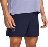 Under Armour Launch Elite Mens Running Shorts Blue 5 Inch Lined Breathable Run